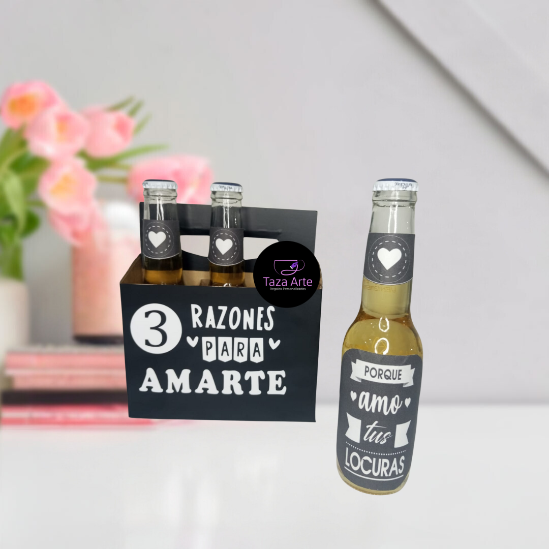 Cervezas para pareja personalizadas en bogota